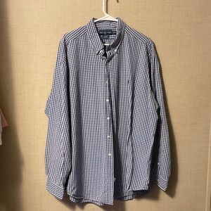 Ralph Lauren Navy and White Checkered Shirt